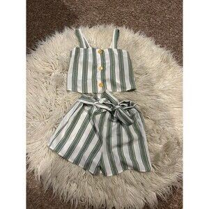 Love Squared Girls sz 10 tank and shorts preppy outfit